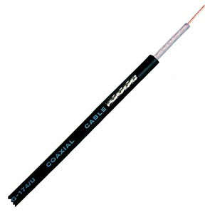 COAXIAL CABLE RG179 SOLID O=3 BLACK 100 RG179U MIL-1.5C-2V