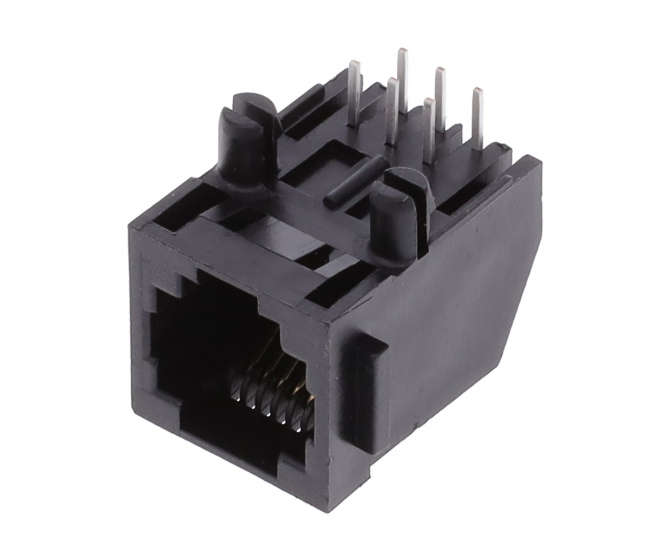 MOD SOCKET RJ12 PCB R/A 6P/6C 6-CONTACT N3712-010-03  6P6C