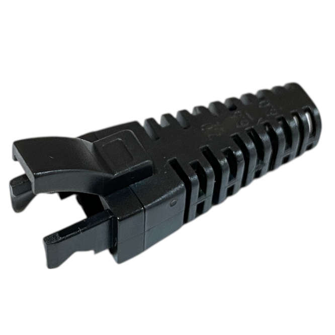 RJ45 STRAIN RELIEF BOOT OD: 5.5MM TO 7MM BLACK RJ45BBL3