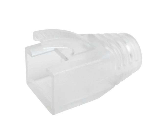 RUBBER BOOT FOR UTP NETWORK CABLE CLEAR RND 210235