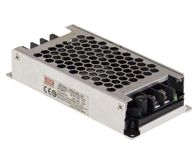 DC-DC CONVERTER I=24/48 O=12 @ 5.0A RSD-60L-12