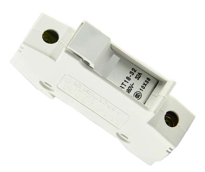 HOLDER FOR ROUND 10x38 FUSE RT18-32-1P