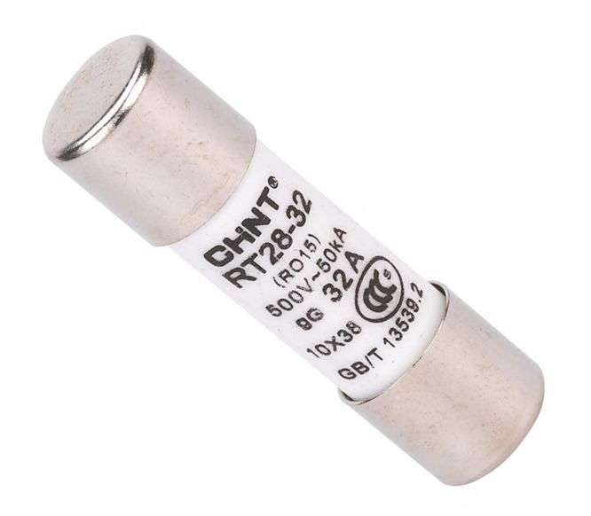 HRC FUSE CERAMIC RND 10x38 32A, 380VAC/500DC RT28-32-32A GL