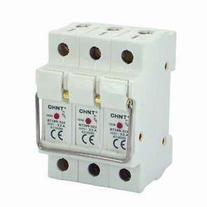 HOLDER FOR ROUND CERAMIC FUSE 10x38 RT28N32-3P