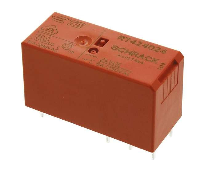 RELAY DPDT 8A 24VDC RECT 8PCB 6-1393243-8