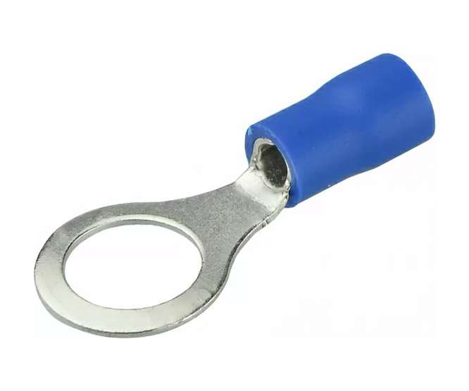 TERMINAL PRE-INS RING LUG BL R=10.5mm RV 2-10 / 200832 *DBK*