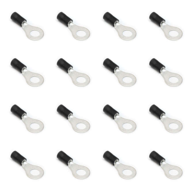 CRIMP TERMINAL PRE-INS RING LUG BLACK R=6.4MM - 500/B RV 3.5-6