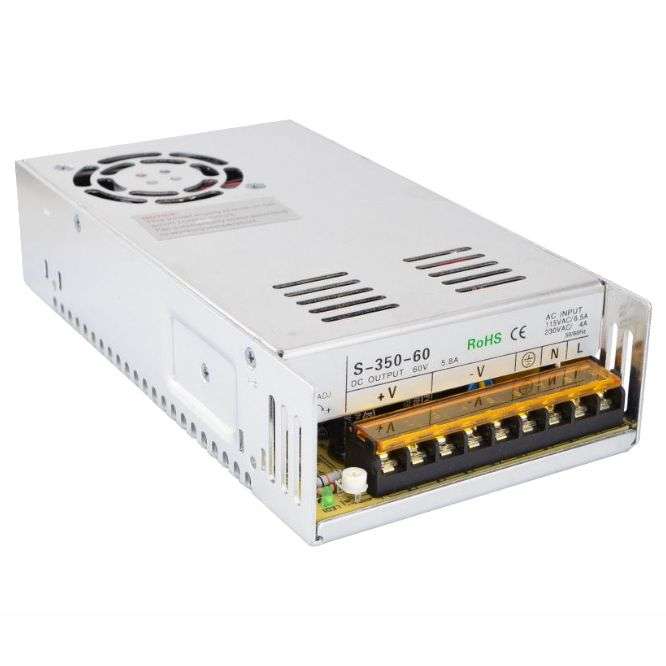 POWER SUPPLY ENCL. I=220V O=60V 5.8A 350W S-350-60