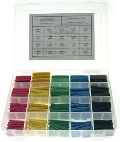 KIT SLEEVING HEATSHRINK ASSORTMENT - COLOR 45mm CUT PCS S-901-K2A