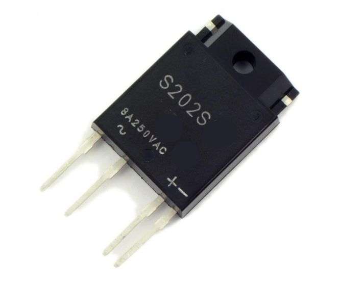 SOLID STATE RELAY SIL04 IN=1.3VDC OUT=265VAC 8A PCB S202S15V
