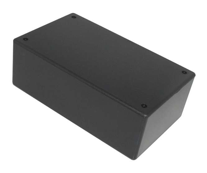 PLASTIC BOX BLACK RIBLESS ABS 131x69x44 S20A-BK