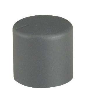 KNOB PLASTIC BLK SPLIN 18x16mm 6.0 HOLE S87315A