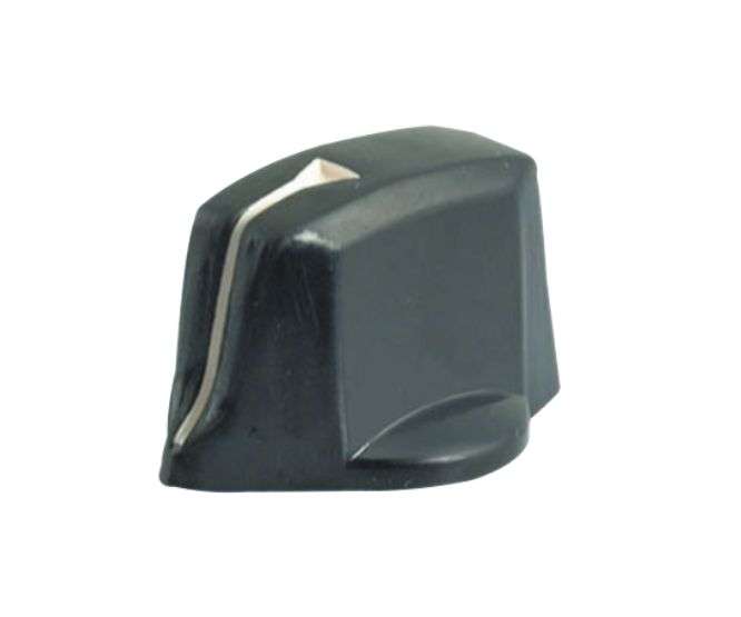 KNOB PLA BLK SCR LIN 32x18x6.4 S8751