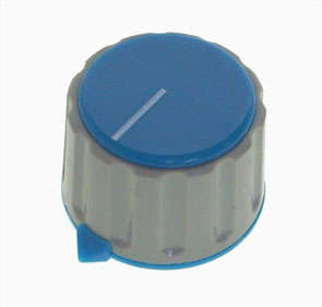 KNOB PLA BL HEX POI 20x29x6.3 S8874-BL