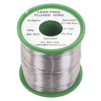 LEAD-FREE SOLDER WIRE 0.7mm - 500g ROLL SACX0307
