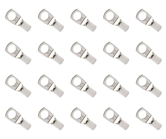 TERMINAL UN-INS SOLID RING LUG W=4mm2 R=8mm - 500/BAG SC4-8