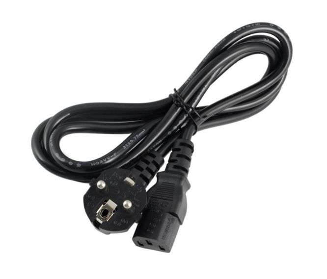 C13 SOCKET - SCHUKO R/A PLUG-IEC - 1.5M BLACK 3PSH  IEC 0.75X3 BK L:1.500