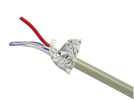 CABLE SIGNAL 2C SCREENED 0.5 1m GREY H121P50-GY *DBK*