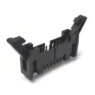 14-WAY PCB MOUNT HEADER DIL W/EJECT LEVERS, P=2.54 SCP14-GS1 *DBK*