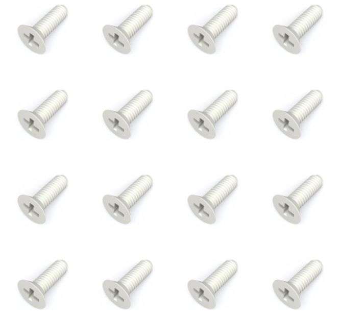 PLASTIC COUNTERSINK SCREW M3x14 - 1K/BAG M3-14F