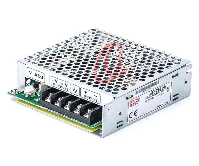DC-DC CONVERTER ENC I=24V O=5V 5A SD-25B-5