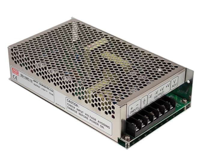 DC-DC CONVERTER ENCL. I=24VDC O=12VDC 12A5 150 WATT SD-150B-12