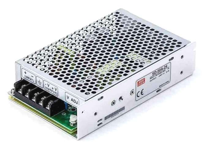 DC-DC CONVERTER ENCL. I=12V O=24V 2A1 SD-50A-24