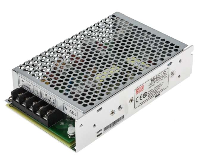 DC-DC CONVERTER ENC I=48VDC O=12VDC 4A SD-50C-12