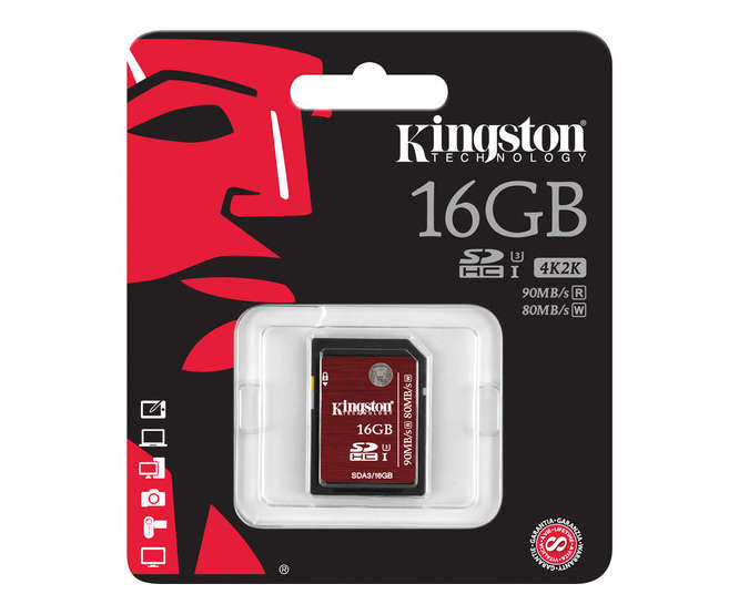 16GB UHS-1 SDHC MEMORY CARD CLASS 10 SDA3/16BG