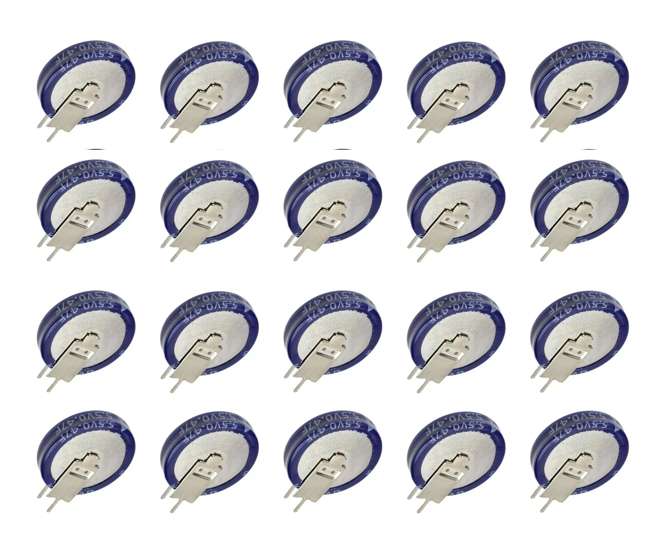SUPER CAPACITOR RADIAL VERT D/L 1.0F 5.5VDC P=5 18.5x5 - 100P/BAG SE-5R5-D105VYV3C