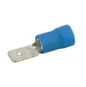 TERMINAL PRE-INS SPADE BLUE 6.3mm - MPQ=100  MDD2-250 / 180873 *DBK*