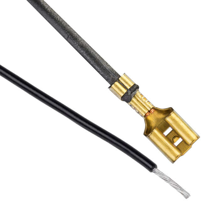 WIRE M/S CSA=2.5 OD=3.3 PUSH-ON TERMINAL END BLACK SIAF2.5-BK