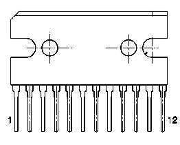 AMP AUDIO 5Wx2 SIL12 BA5406 BA5406  *D*