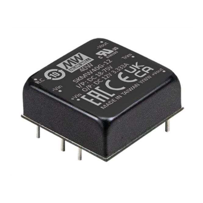 DC-DC CONVERTER 40W IN=48Vn OUT=24V @ 1.7A SKMW40G-24