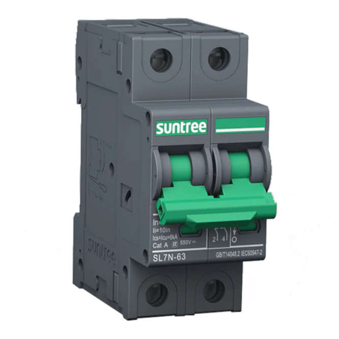 DC CIRCUIT BREAKER 10A 2P 800V C-CURVE SL7N-63-210