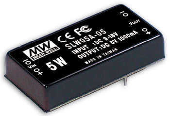 DC-DC CONVERTER DIP I=24 O=05 1A 5W SLW05B-05