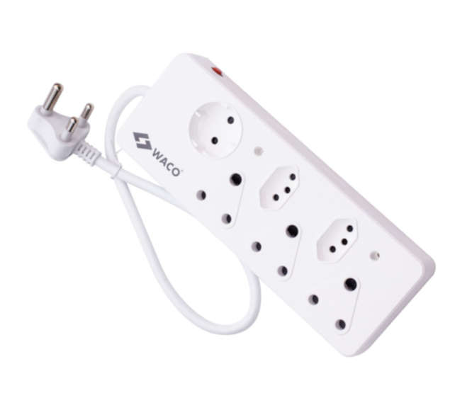 MULTIPLUG MAINS ADAP 3X16A 2x5A 1xSCHUKO 0.5m LEAD SN026