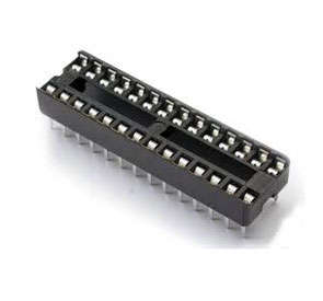 IC SOCKET DIL 0.3 28W STD D-LEAF - OPEN ISS28T1-03 *DBK*