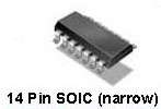 DAC CONVERTER SMD SO14 12-BIT 8CH MCP3208-BI/SL