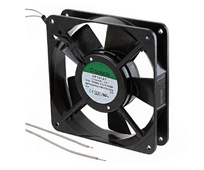 115V AXIAL FAN 120sqx25mm BAL 80CFM LEAD SP101AT-1122HBL.GN