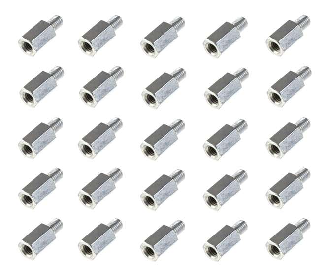 NICKEL METAL SPACER MAL-FEM M3x10x6mm - 1K/BAG MF3X10 / V6256