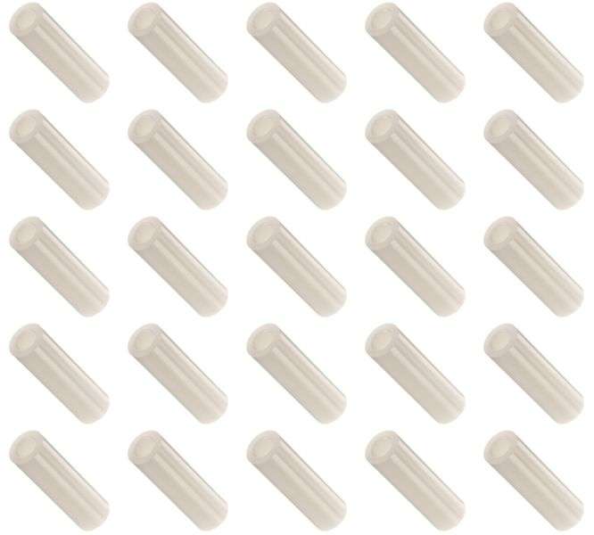 TUBE SPACER PLASTIC WHITE 4.2x6.31x0mm - 1K/BAG 4-10