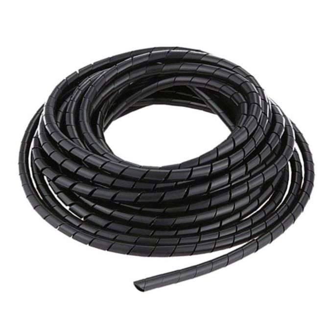 SPIRAL BINDING BLACK OD=25mm - 2M/ROLLS 211225
