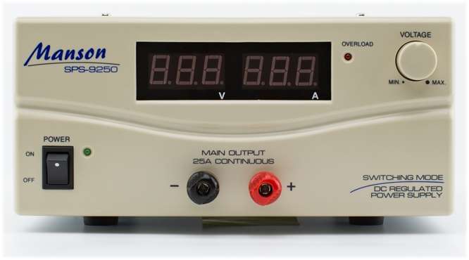 DIGITAL BENCH POWER SUPPLY 1CH 3- 15V 25A SPS-9250