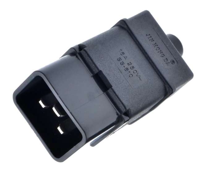C20 IEC320 PLUG IN-LINE RE-WIRE TYPE * BULKY TYPE * SS-810