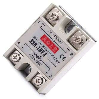 SOLID STATE RELAY DIMMER 0-480VAC 10A P/M 2W SSR-10VA