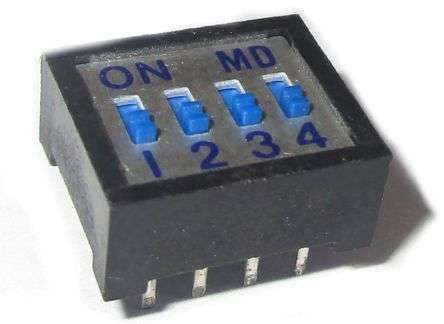 STD DIP SWITCH 4W  DIP 8  TBA