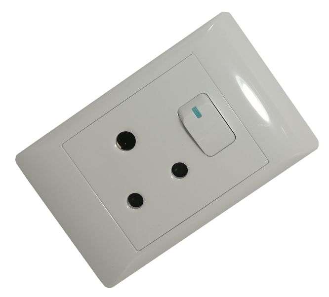 SINGLE WALL SOCKET FLUSH MOUNT 2X4 16A STI-1070
