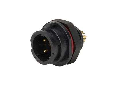 PANEL MOUNT PLUG / MALE 2P IP67 BAYONET SY1312/P-2