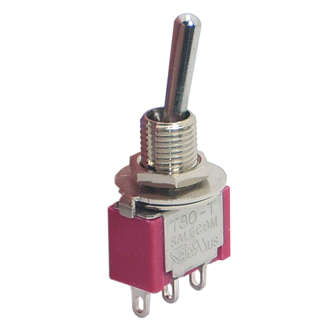MINI TOGGLE SWITCH SPDT ON-ON SOLDER TAGS T80T-8013-SEBQHZ54